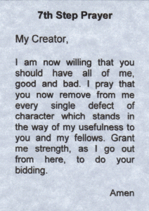 7th Step Prayer