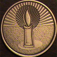 Candle Medallion - It is better to light a candle than curse the darkness
