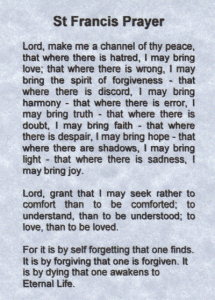 St Francis Prayer