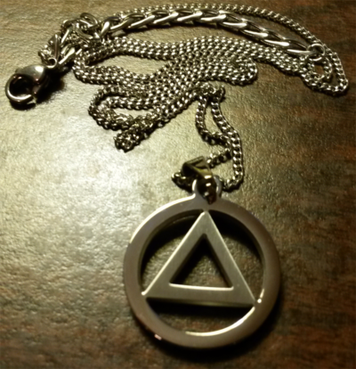 AA Necklace Pendant | AA Symbol Necklace