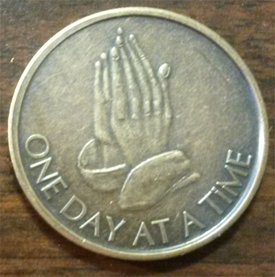 Praying Hands – One Day At A Time AA Medallion – AA Medallions & Al ...